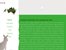 Tablet Screenshot of camperaustralia.com